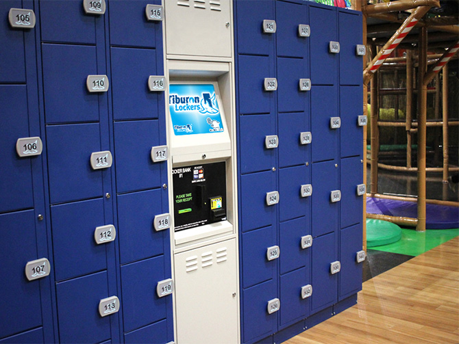 Tiburon Lockers at Family Entertainment Centers