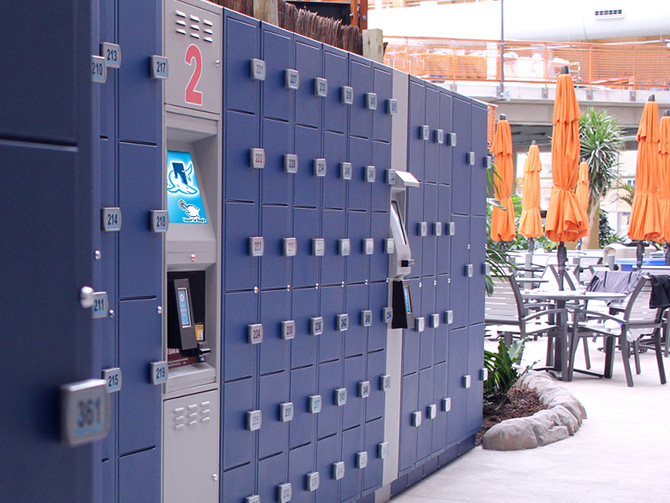 Tiburon Lockers at Indoor Water Parks