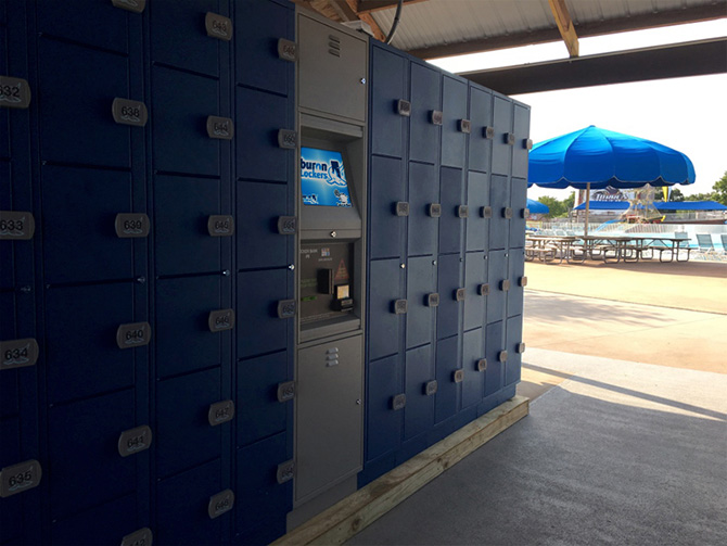 Tiburon Lockers at Water Parks